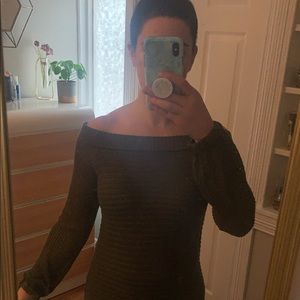 Off the shoulder sweater